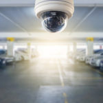 Cctv,Camera,Installed,On,The,Parking,Lot,To,Protection,Security